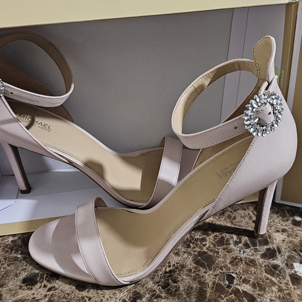 Michael Kors Blush Heeled Sandals Sz 10